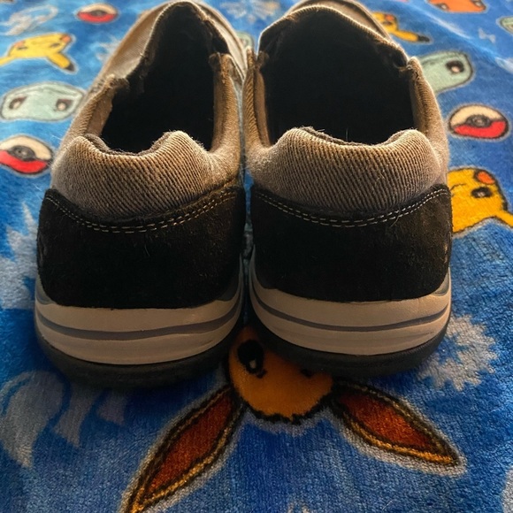 Skechers Black and Gray Slip-On Loafers with Streamlined Design main image 5